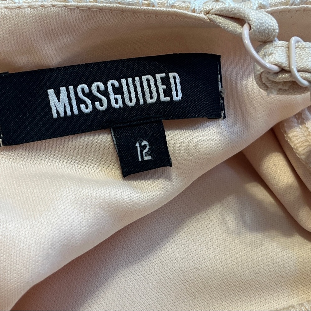 Missguided Cream Dress Size 8 - Picture 6 of 7